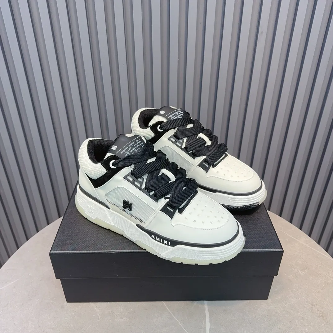 Men's shoes 💰660💰 AMIRI AMIRI trendy brand hot sale 🔥 Available all year round, couples 💑 Official website synchronization Imported fabrics 1⃣️ vs 1⃣️ replica, original factory special original sole, 35-45 (45. non-refundable)